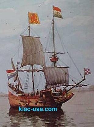 Here is one view of the ship from a postcard of the celebration