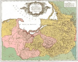 Prusse 1751 Vaugondy aires